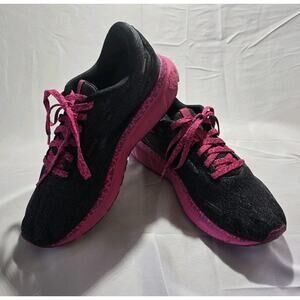 Brooks Trace 2 Women Size 9.5 Magenta Black Road Running Shoes Sneakers Leopard